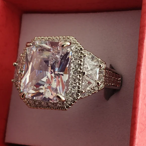 925 silver 5As zirconia stone ring - Picture 4 of 7